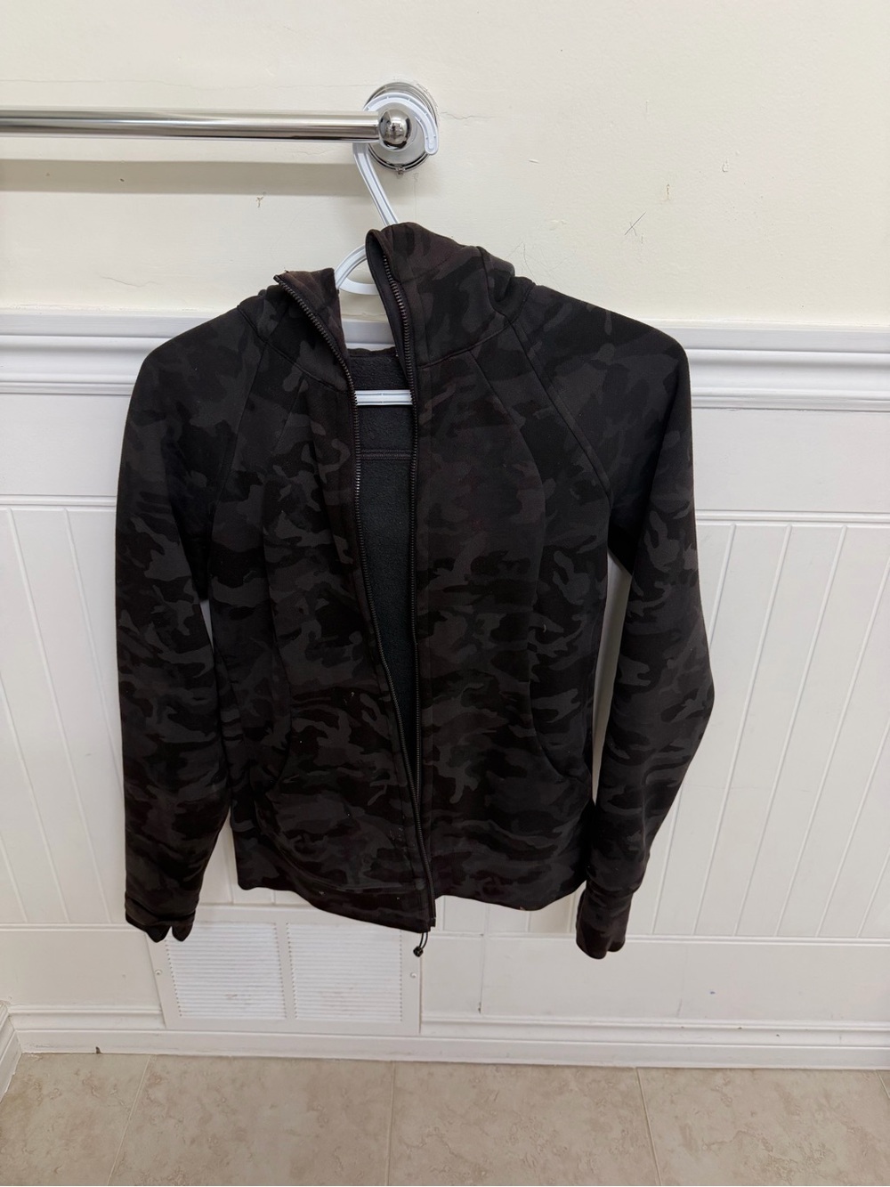 lululemon athletica Black Camo Full-Zip Hoodie